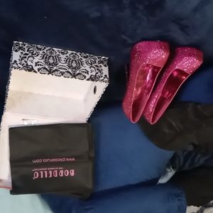 Bordello 6 inch Pink gemstone heels